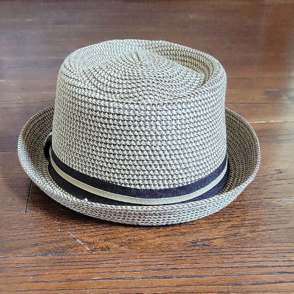 Ron Jon Tan Fedora Hat with Purple Lining - Picture 5 of 7